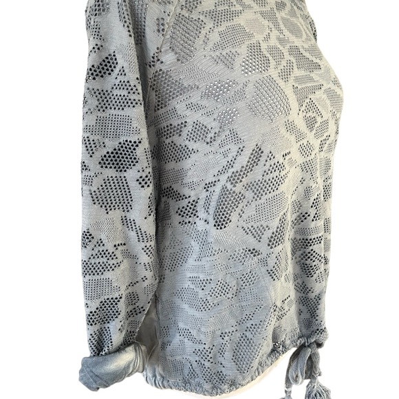 Anthropologie Saturday Sunday Blue Top, Drawstring Waist, W/pockets, Sz XS - Picture 2 of 6